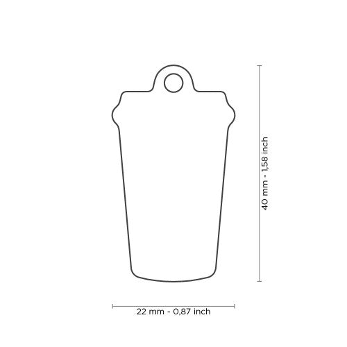 Food Coffee ID Tag