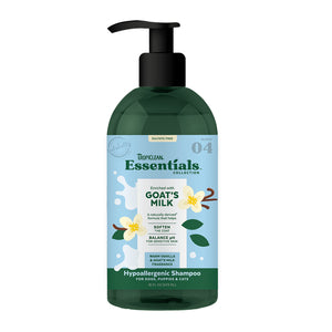 TropiClean Essentials Goat's Milk Dog Shampoo, 16-oz bottle