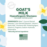 TropiClean Essentials Goat's Milk Dog Shampoo, 16-oz bottle