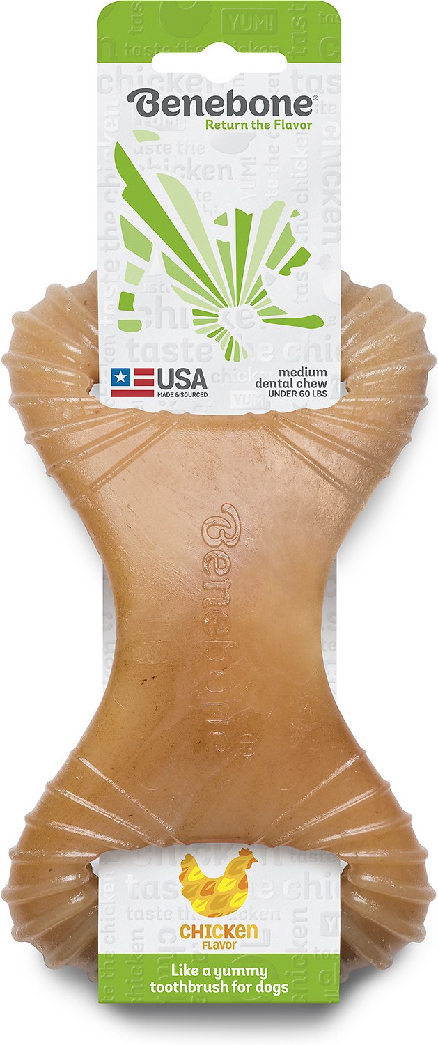 Benebone Flavored Dental Tough Dog Chew Toy