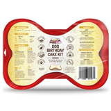 Puppy Cake Dog Birthday Cake Kit- Banana Cake Mix, Icing Mix, and One Candle