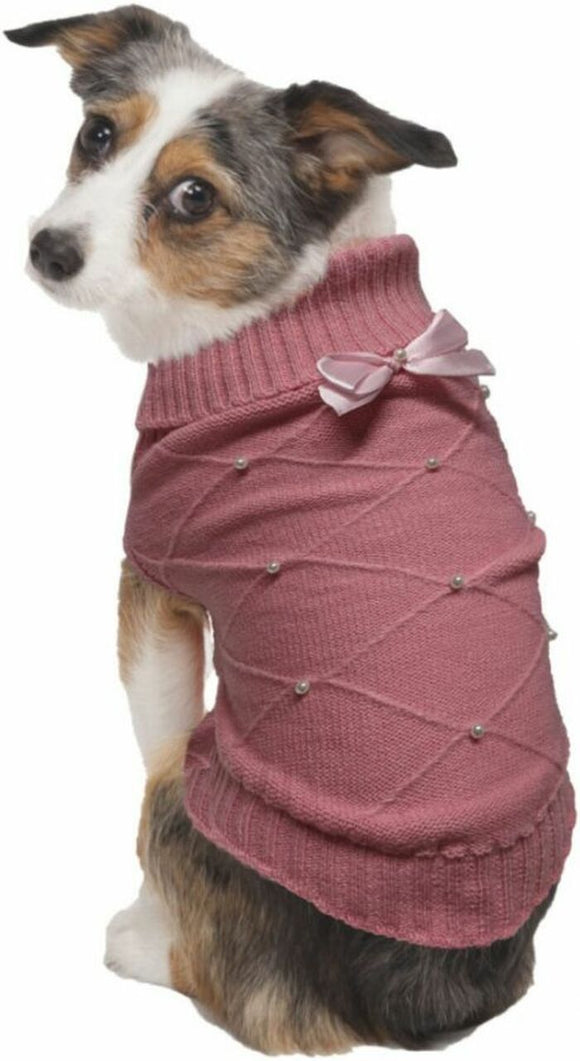 Fashion Pet Flirty Pearl Pink Dog Sweater