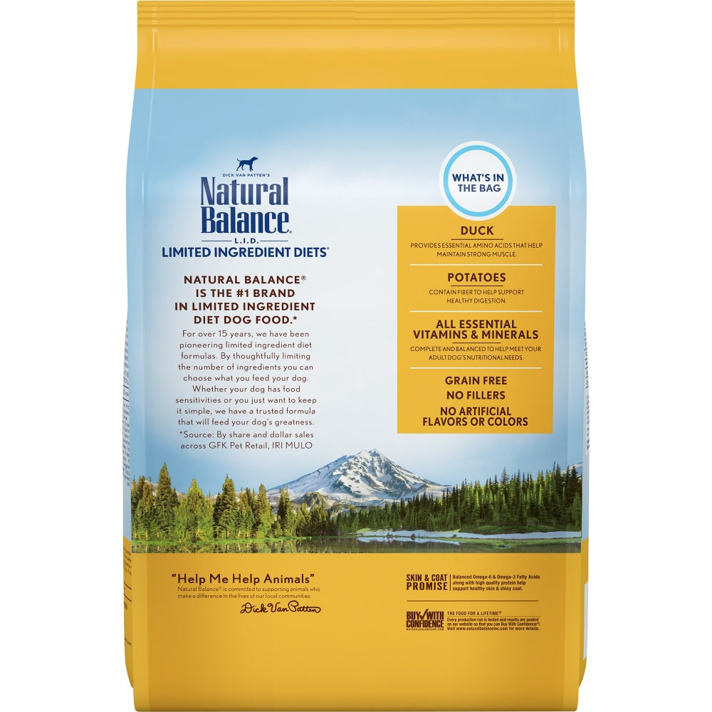 Natural Balance L.I.D. Limited Ingredient Diets Potato & Duck Dry Dog Food