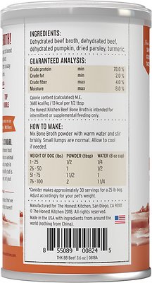 The Honest Kitchen Daily Boosters Beef Bone Broth 3.6oz