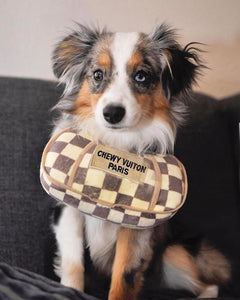 Chewy Vuiton Paris Purse Dog Toy