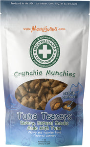 Meowijuana Crunchie Munchie Tuna Cat Treat, 3-oz bag