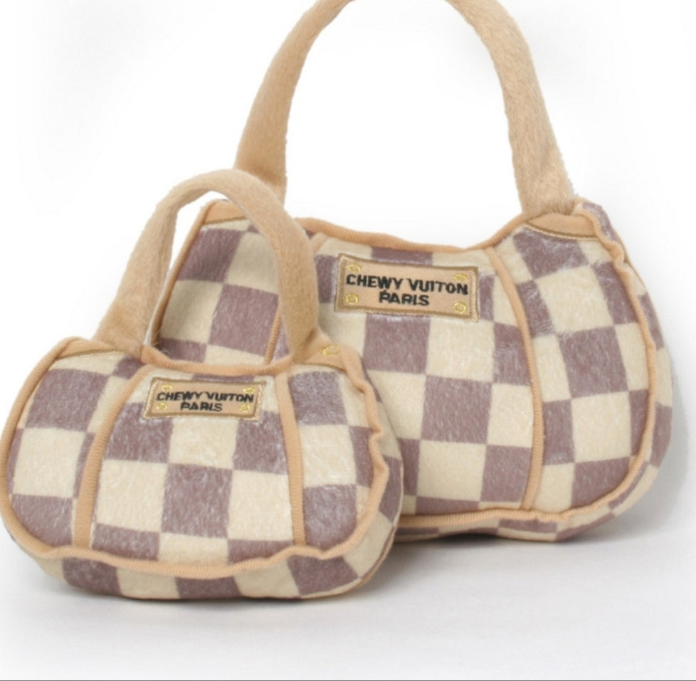 Chewy Vuitton Bag - Dog Toy - 2 Sizes