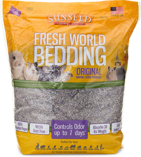 Sunseed Fresh World Small Pet Bedding, 2,130-in bag