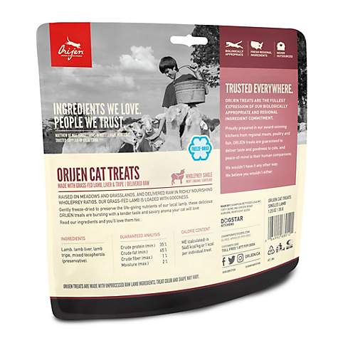 Orijen Freeze-Dried Grass Fed Lamb Cat Treats 1.25oz