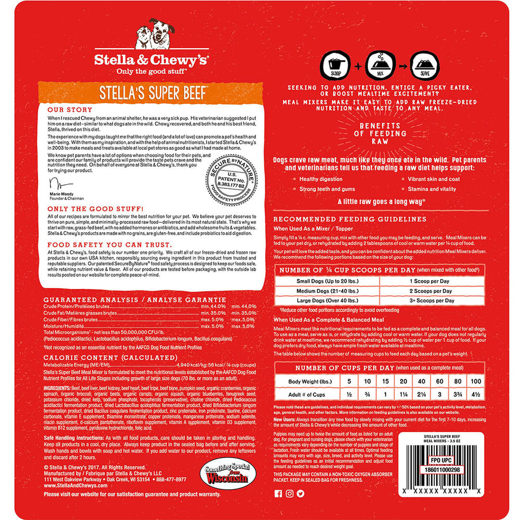 Stella&Chewy's Meal Mixers Super Beef Recipe