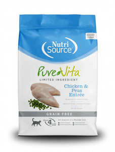 NutriSource PureVita Grain Free Chicken & Peas Formula Dry Cat Food