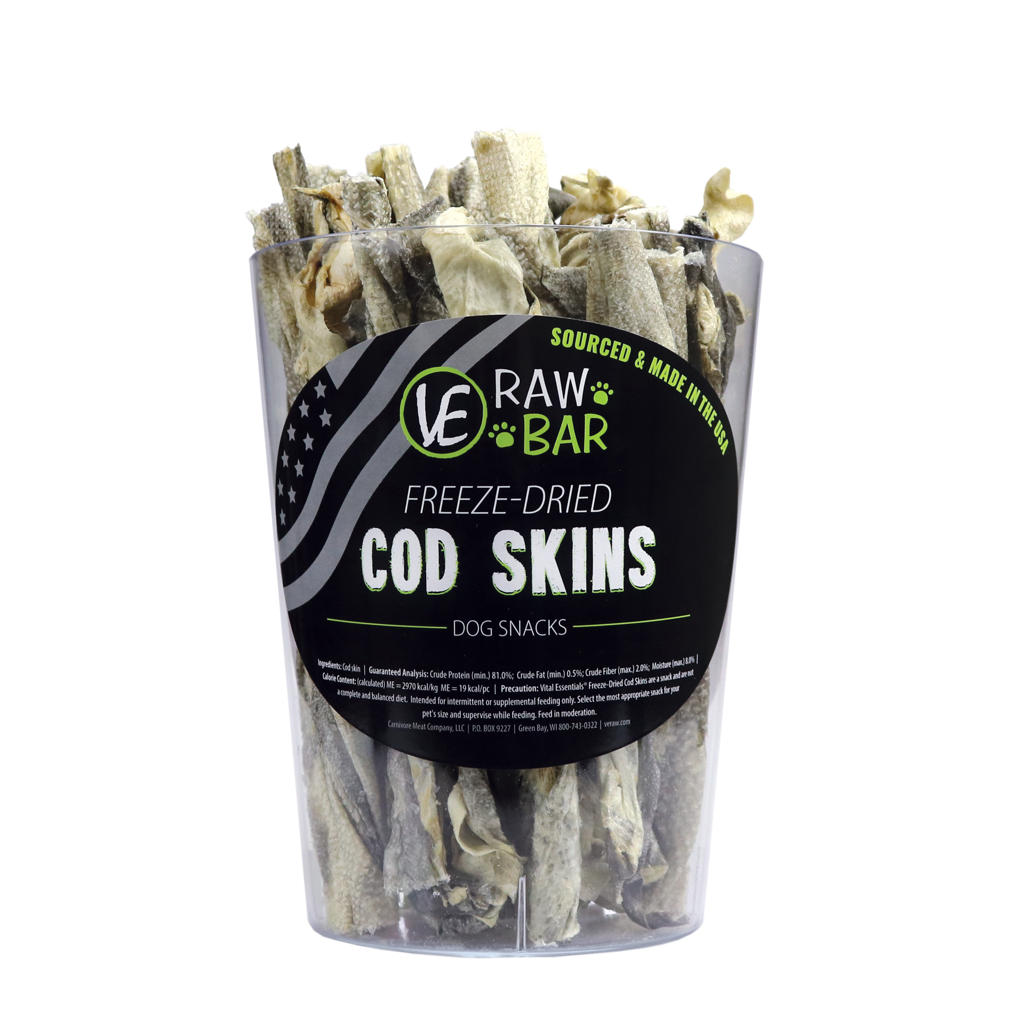 Vital Essentials Single Freeze-Dried Cod Small Skin