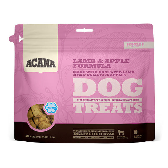 ACANA Singles Grain Free Limited Ingredient Diet Lamb & Apple Formula Dog Treats