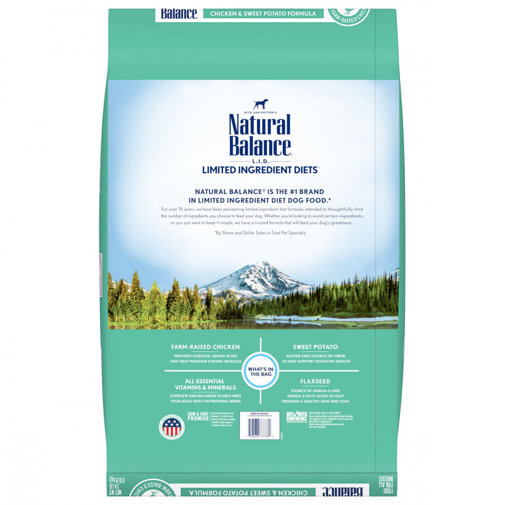 natural balance senior dog food Natural Balance Limited Ingredient Chicken & Sweet Potato Recipe Grain Free Dry Dog Food, 12 lbs