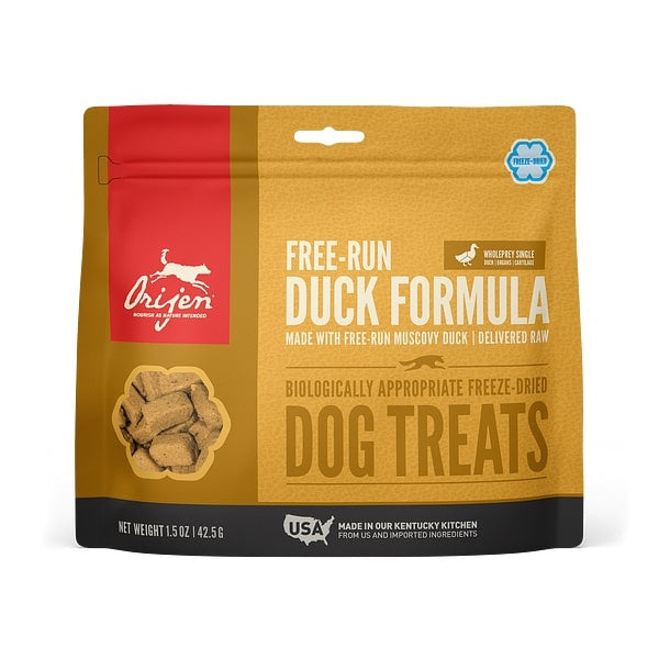 ORIJEN Freeze Dried Free Run Duck Dog Treats