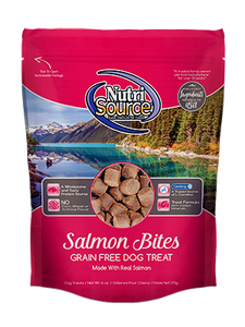 NutriSource Grain Free Salmon Dog Treats-6oz