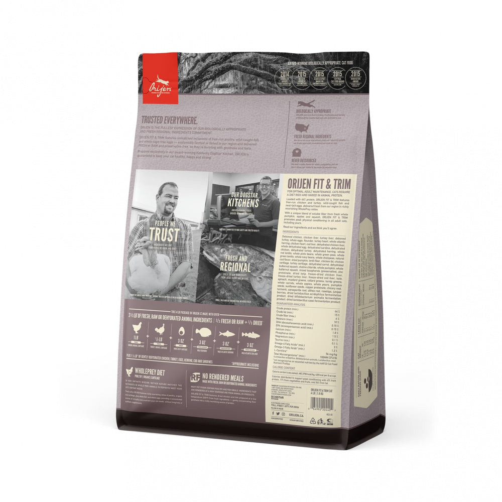 ORIJEN Grain Free Fit & Trim Dry Cat Food