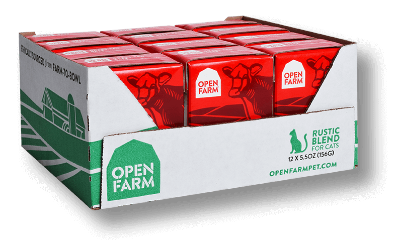 Open Farm Grain Free Grass Fed Beef Recipe Rustic Blend Wet Cat Food