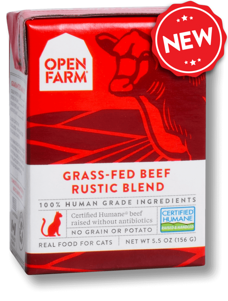 Open Farm Grain Free Grass Fed Beef Recipe Rustic Blend Wet Cat Food
