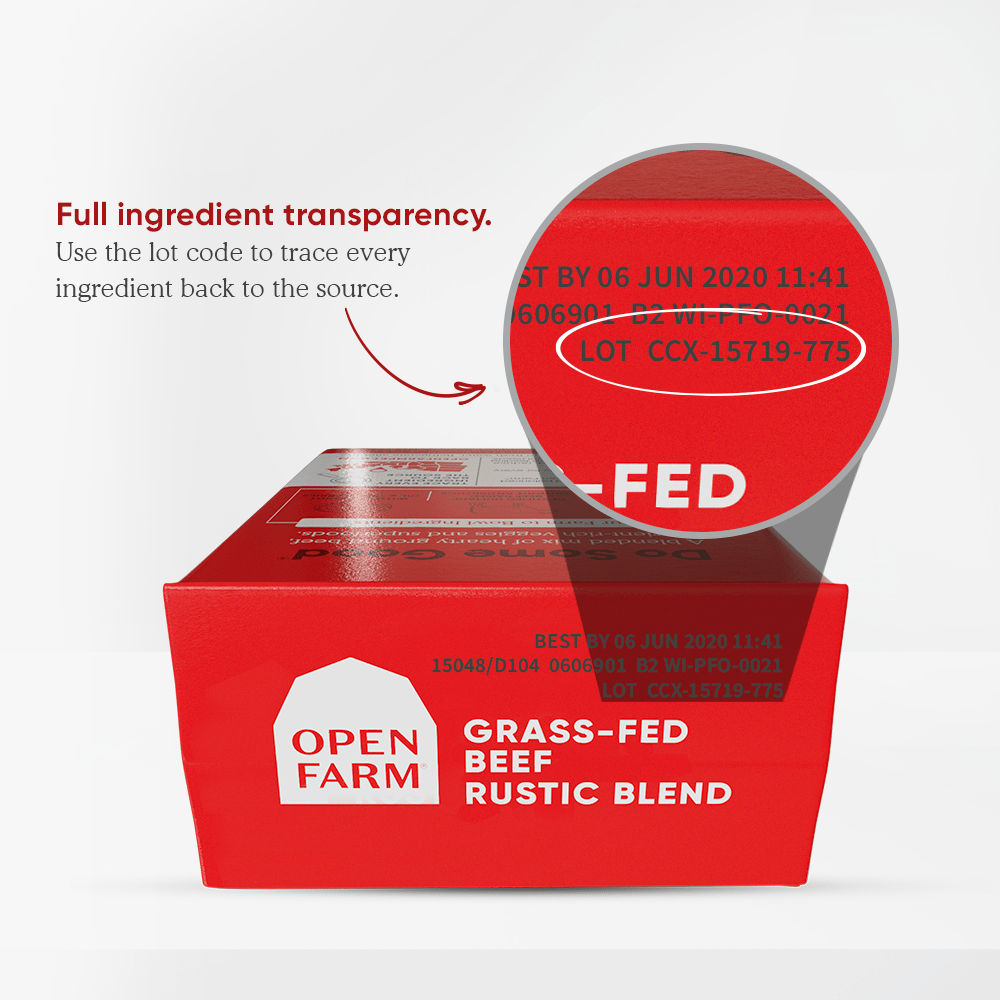 Open Farm Grain Free Grass Fed Beef Recipe Rustic Blend Wet Cat Food