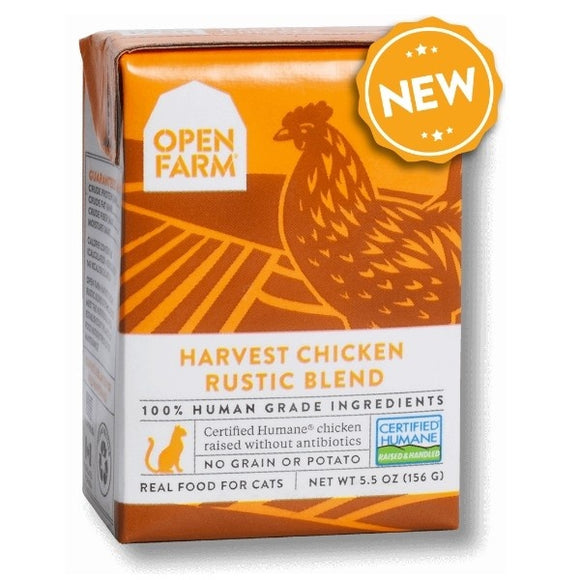 Open Farm Grain Free Harvest Chicken Recipe Rustic Blend Wet Cat Food