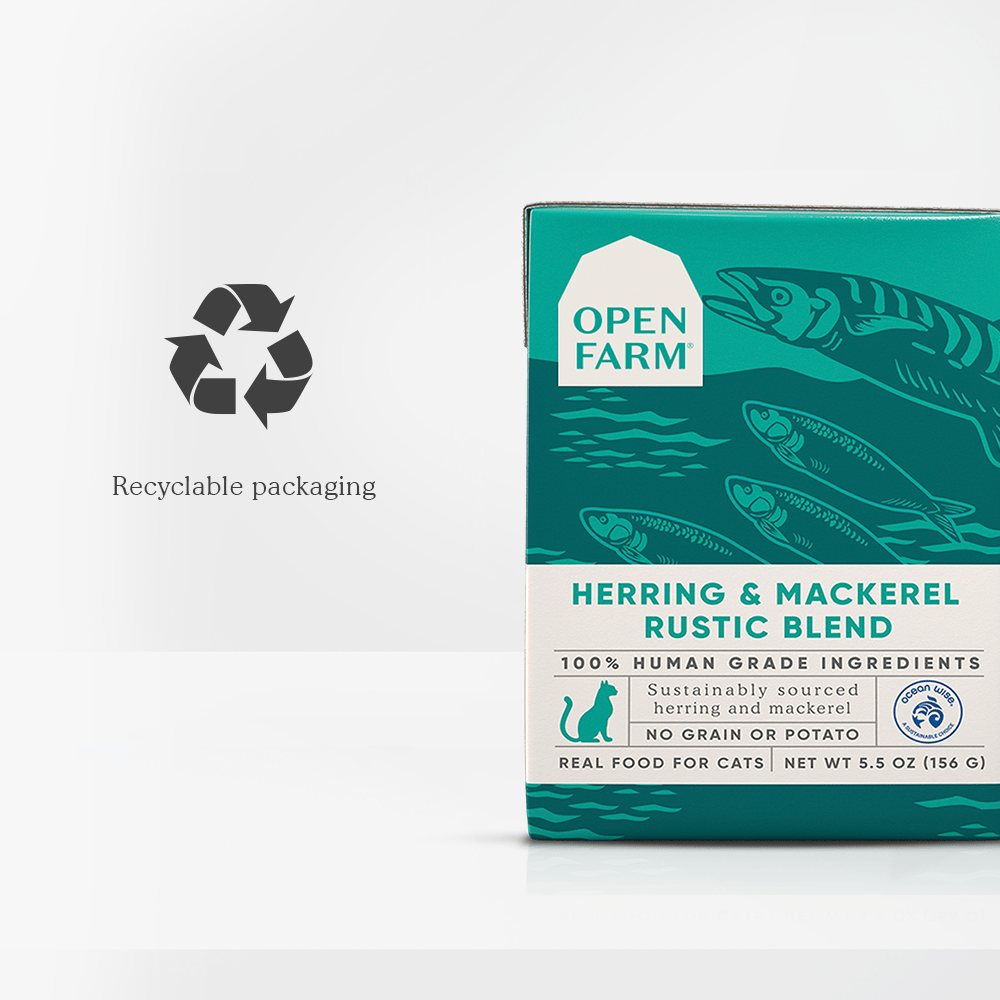Open Farm Grain Free Herring & Mackerel Recipe Rustic Blend Wet Cat Food