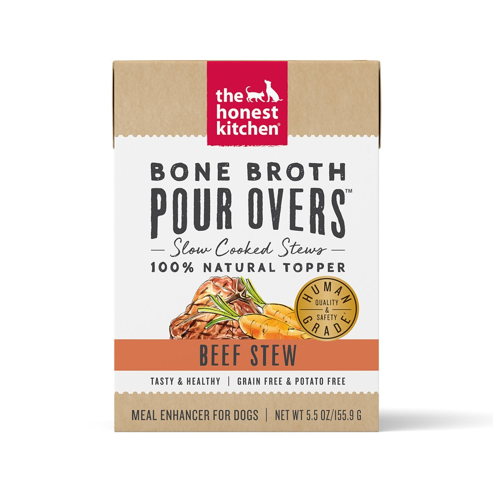 The Honest Kitchen Pour Overs Grain Free Beef Stew Recipe Food Topper for Dogs The Honest Kitchen Pour Overs Grain Free Beef Stew Recipe Food Topper for Dogs