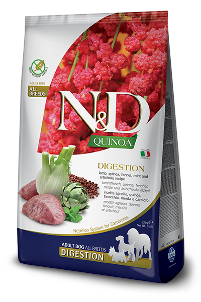 Farmina N&D Quinoa and Lamb Grain-Free Digestion Dog Food