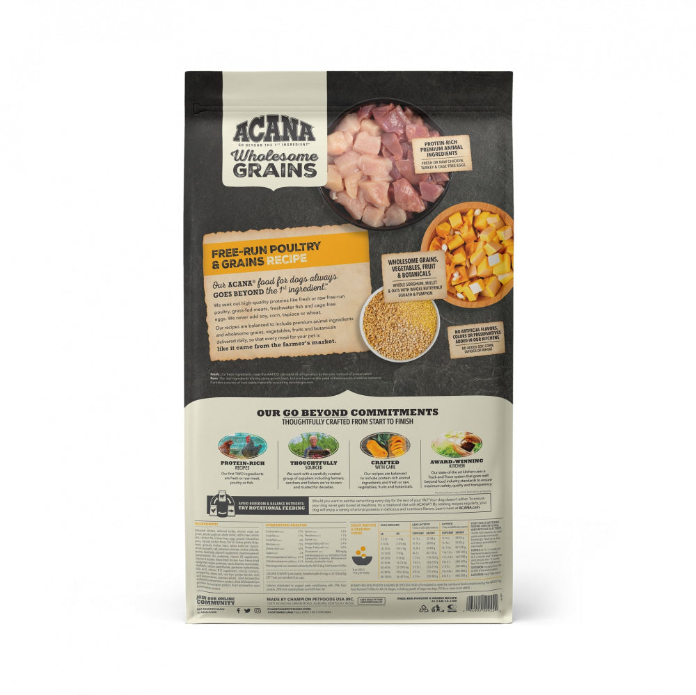 ACANA + Wholesome Grains Free-Run Poultry Recipe Dry Dog Food