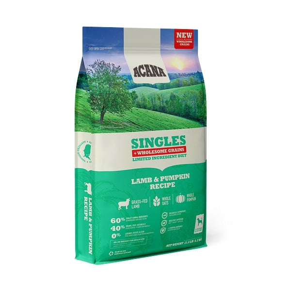 ACANA Singles + Wholesome Grains Limited Ingredient Diet Lamb & Pumpkin Recipe Dry Dog Food