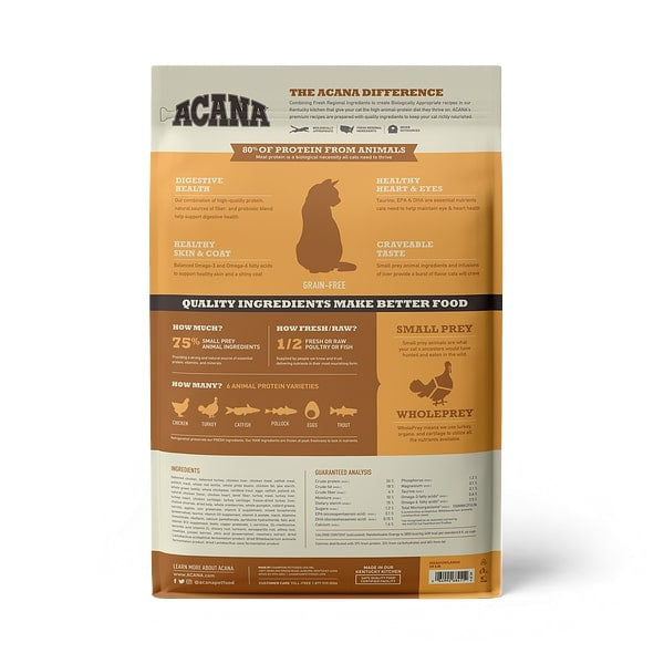 ACANA Meadowlands Freeze Dried Coated Grain Free Dry Cat Food