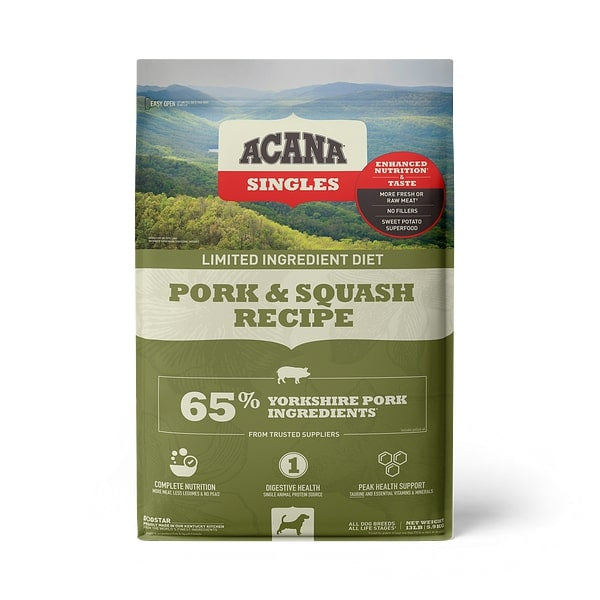 ACANA Singles Pork & Squash Recipe Grain Free Dry Dog Food