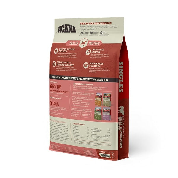 ACANA Singles Beef & Pumpkin Recipe Grain Free Dry Dog Food