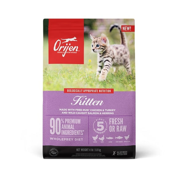 ORIJEN Premium High-Protein Grain-Free Kitten Recipe Dry Cat Food