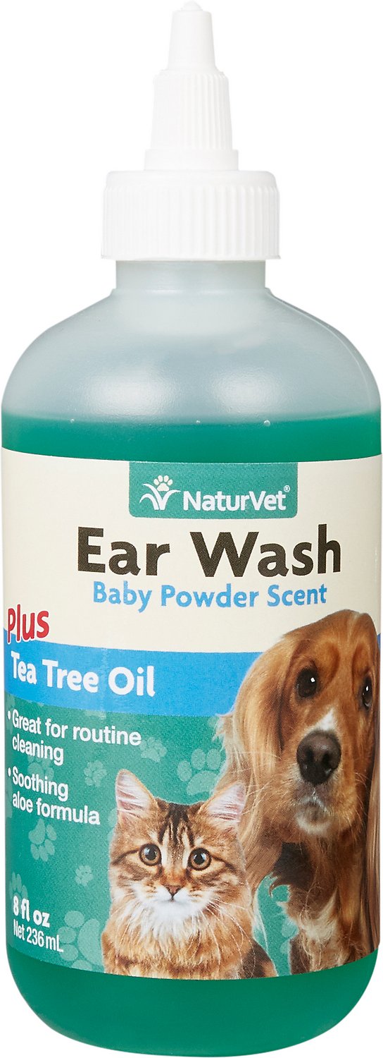 NaturVet Aloe & Baby Powder Scent Dog & Cat Ear Wash