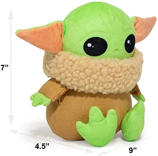 Buckle-Down - Mandalorian Star Wars The Child Sitting Pose Plush Squeaker