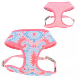 Coastal Sublime Adjustable Dog Harness - Pink Tie Dye with Pink Arrows