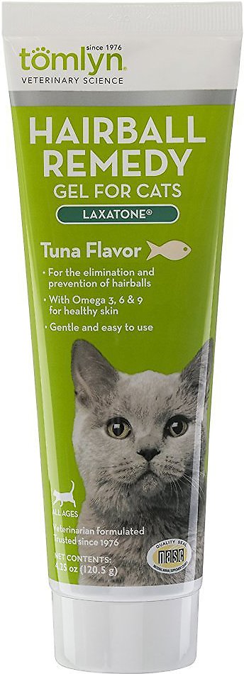 Tomlyn Laxatone Tuna Flavored Gel Hairball Aid Supplement for Cats 4.25oz