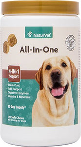 NaturVet All-In-One Support Soft Chews Dog Supplement