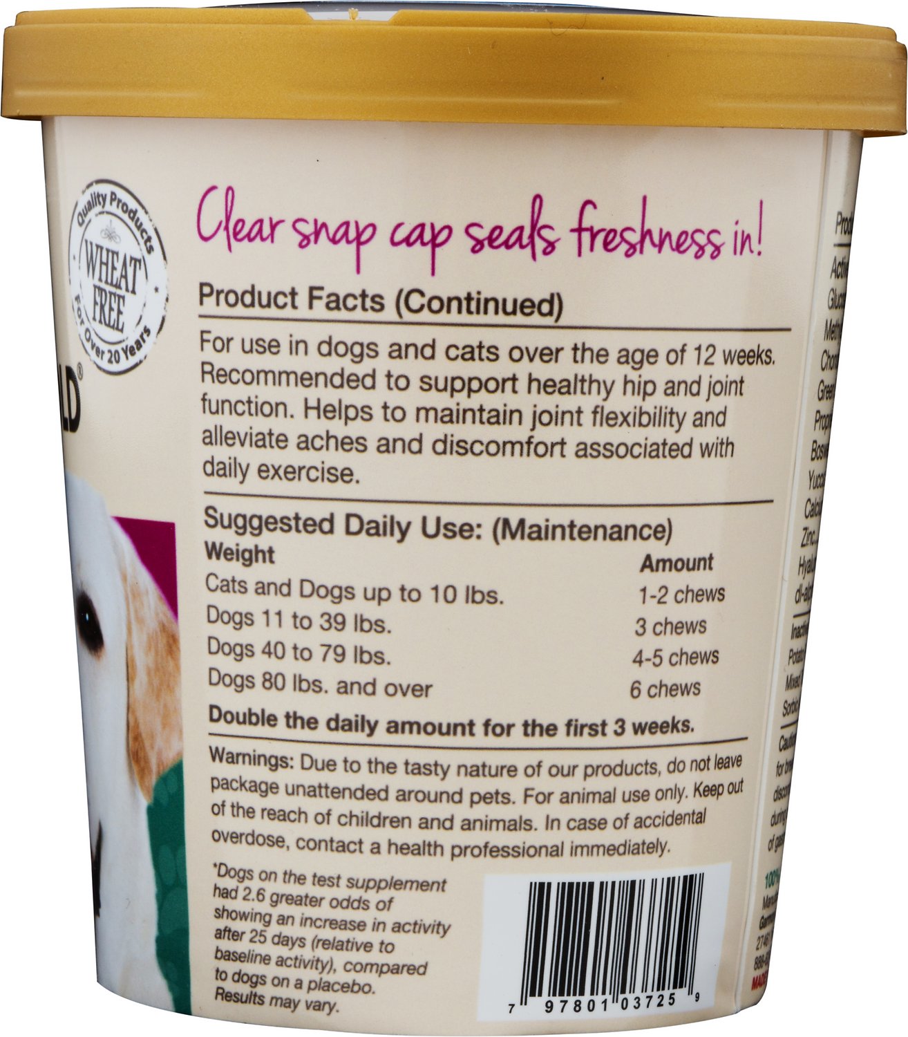 NaturVet ArthriSoothe Gold Level 3 Dog & Cat Soft Chews