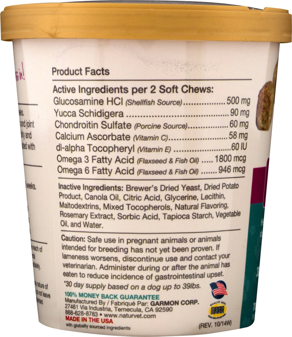 NaturVet Glucosamine DS Level 1 Dog Soft Chews