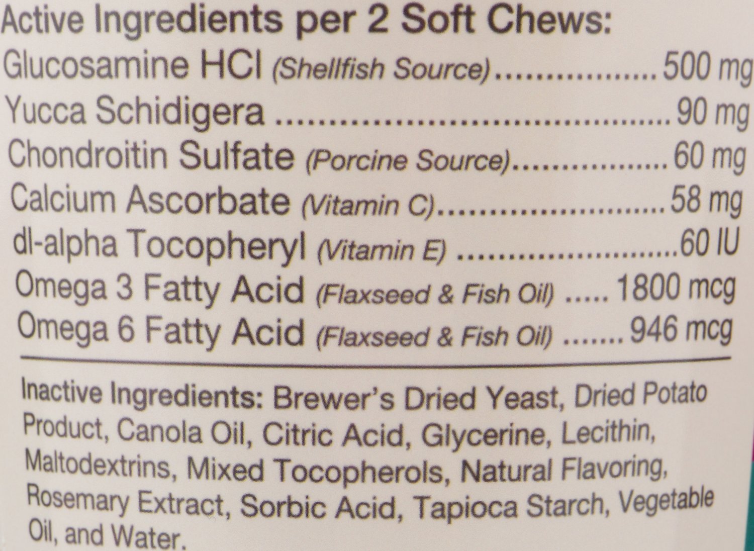 NaturVet Glucosamine DS Level 1 Dog Soft Chews