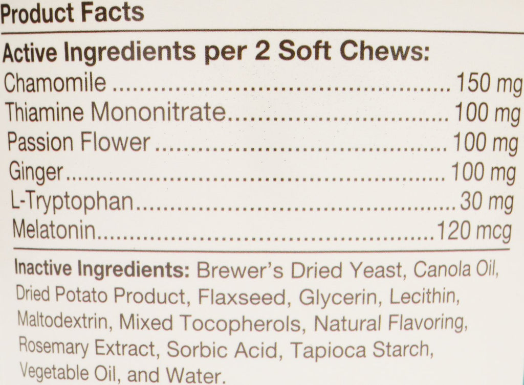 NaturVet Quiet Moments Calming Aid Dog Soft Chews