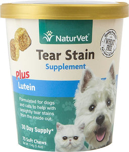 NaturVet Tear Stain Plus Lutien Supplement