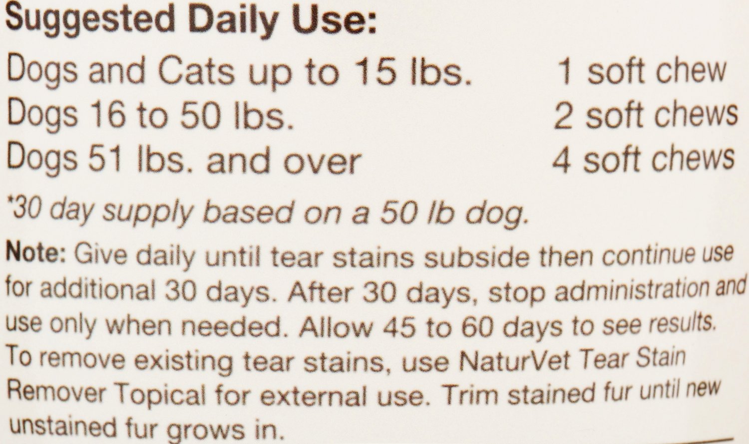 NaturVet Tear Stain Plus Lutien Supplement