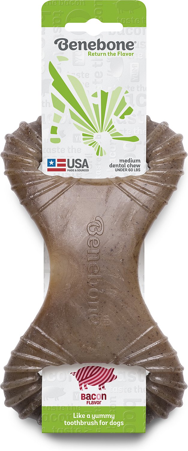 Benebone Flavored Dental Tough Dog Chew Toy