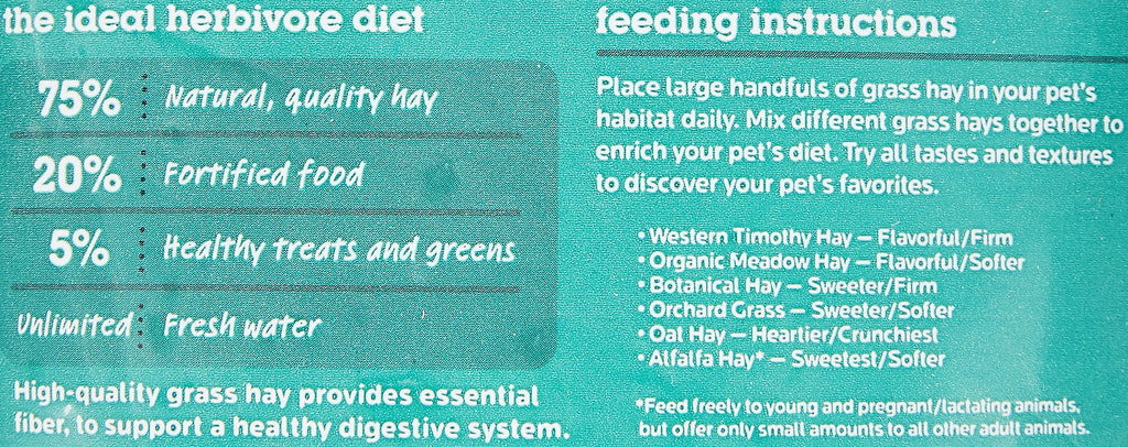 Oxbow Western Timothy Hay Small Animal Food