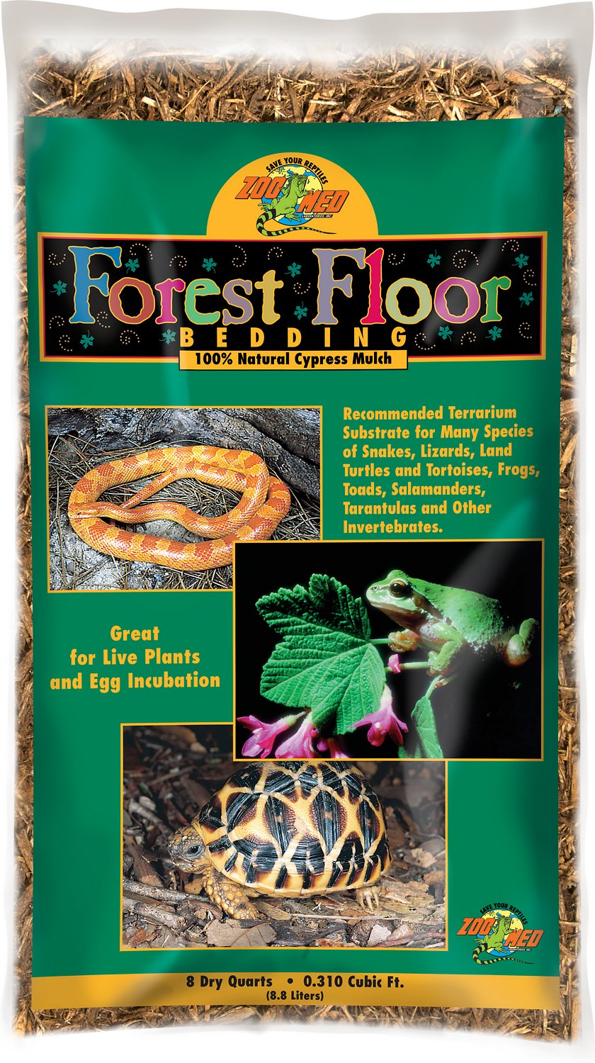 Zoo Med Forest Floor Natural Cypress Mulch Reptile Bedding 8qt