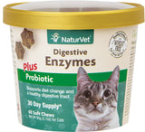 NaturVet Digestive Enzymes Plus Probiotics Cat Soft Chews