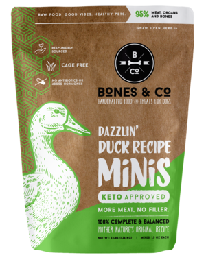 BONES & CO DOG DUCK FROZEN 3LB-6LB